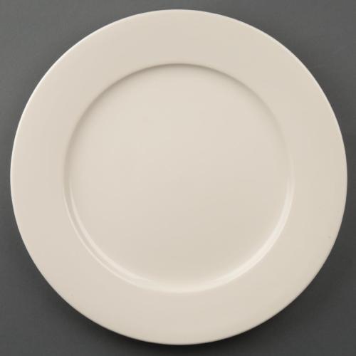 Olympia Ivory Wide Rimmed Plate - 280mm 11" (Box 6)