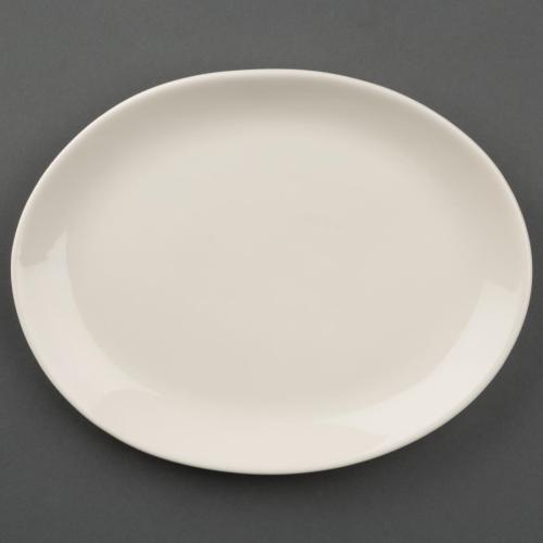 Olympia Ivory Oval Coupe Plate - 200mm 8" (Box 12)