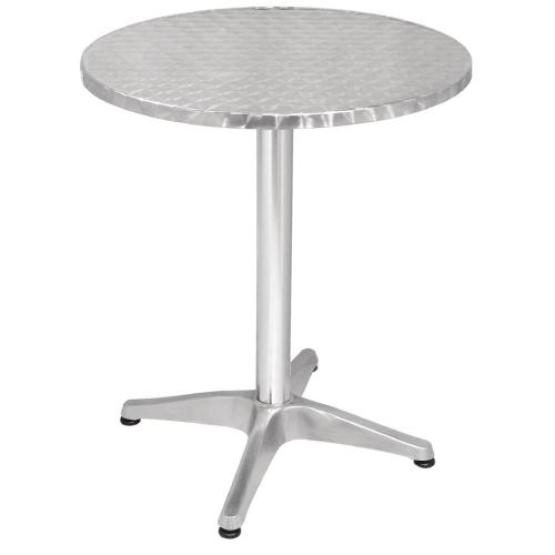 Bolero Round Pedestal Bistro Table Top St/St - 600mm