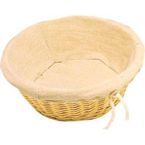 Olympia Wicker Basket with Removable Cloth Round - 90x230mm 3 1/2x 9"