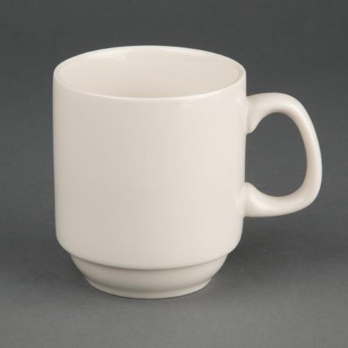 Olympia Ivory Stacking Mug - 285ml 9.6fl oz (Box 12)