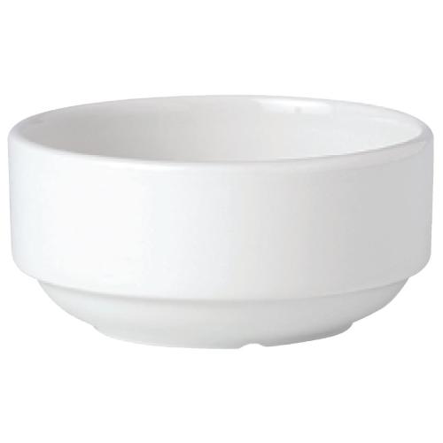Simplicity White Stacking Soup Cup Unhandled - 28.5cl 10oz (Box 36) (B2B)
