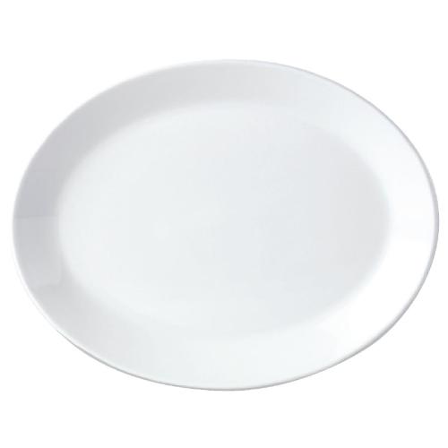 Simplicity White Coupe Oval Dish - 255mm 10" (Box 12) (B2B)