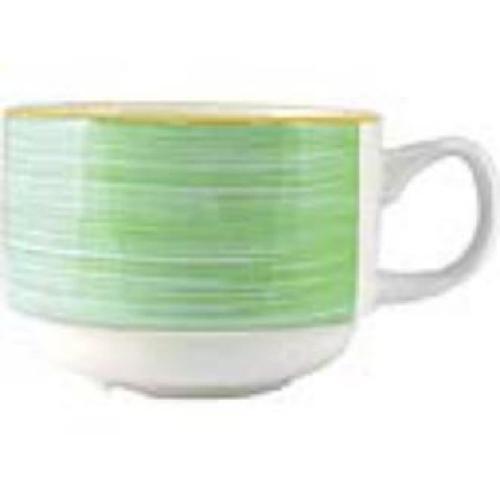 Rio Green Slimline Stacking Cup - 20cl 7oz (Box 36) (B2B)