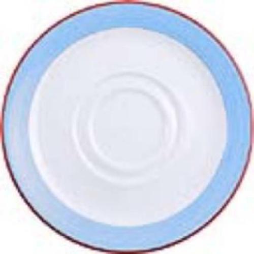 Rio Blue Large Stand/Saucer Double Well - 145mm 5 3/4" (Box 36) (Direct)