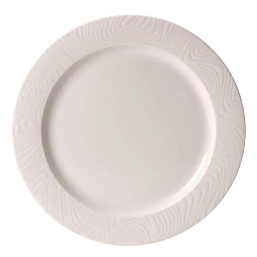 Steelite Optik Flat Rim Plate - 270mm 10 5/8" (Box 24) (B2B)
