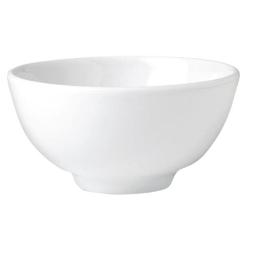 Mandarin White Bowl - 9.4cm 3 3/4" 12.75cl 4 1/2oz (Box 12) (Direct)