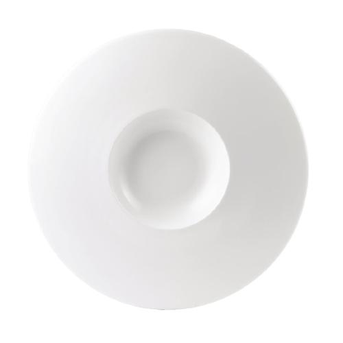 Monaco White Float Bowl - 305mm 12" - Medium Well 155mm 6" (Box 6) (B2B)