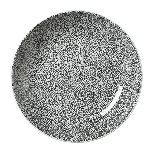 Steelite Ink Crackle Black Coupe Bowl 20.5cm (8 1/2") (Box 12) (B2B)
