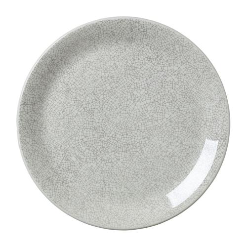 Steelite Ink Crackle Grey Coupe Plate 25.25cm (10") (Box 12) (Direct)