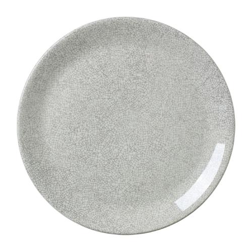 Steelite Ink Crackle Grey Coupe Plate 20.25cm (8") (Box 12) (Direct)