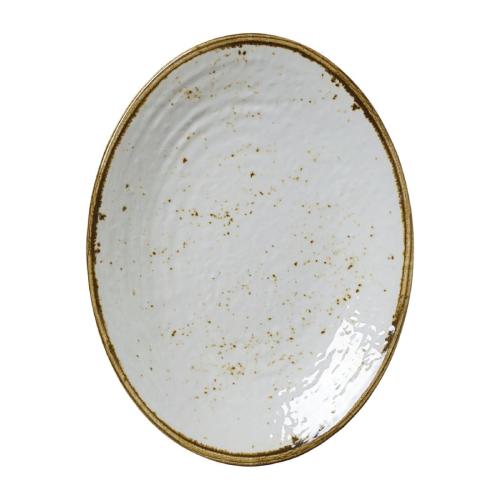 Steelite Craft White Melamine Oval Plate 26 x 19.7cm (Box 6) (Direct)