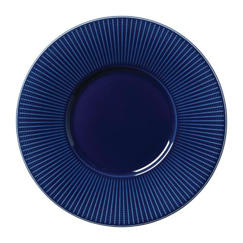 Steelite Willow Azure Gourmet Plate Medium Well 28.5cm 11 1/4" (Box 6) (B2B)
