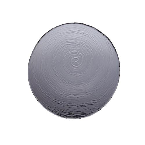 Steelite Scape Glass Smoked Round Platter 30cm (12") Clear (Box 6) (B2B)