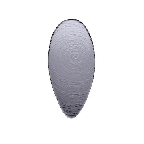 Steelite Scape Glass Smoked Oval Platter 30cm (12") Clear (Box 6) (B2B)