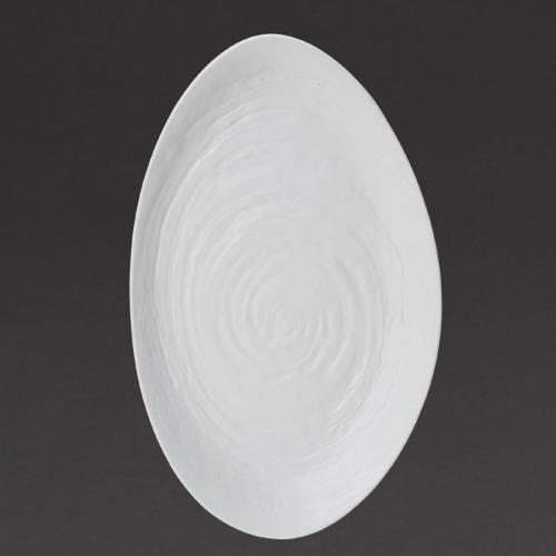 Steelite Scape White Lg Oval Platter 40x24.2cm 16"x9 1/2" (Box 1) (B2B)