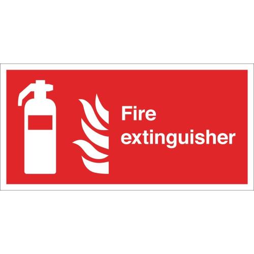 Vogue Fire Extinguisher Sign - 100x200mm (Self-Adhesive)
