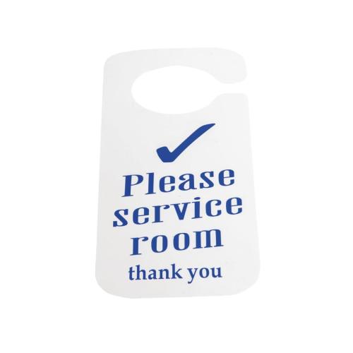 Vogue Do Not Disturb/Service Room Door Hang Sign - 205x80mm 8x3" (Pack 10)