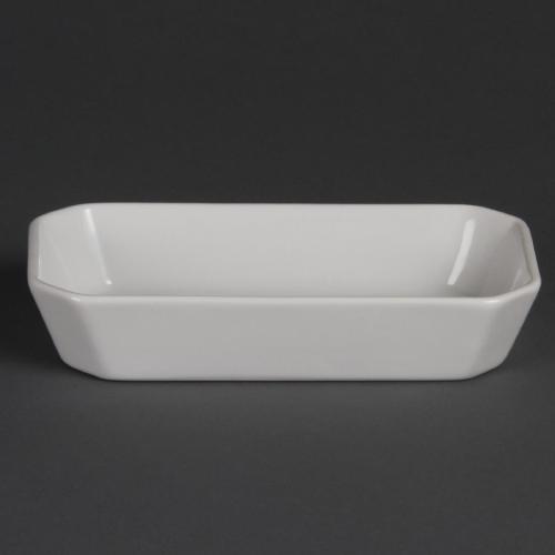 Olympia Whiteware Oblong Hors D'oeuvre Dish - 37x185x96mm (Box 6)