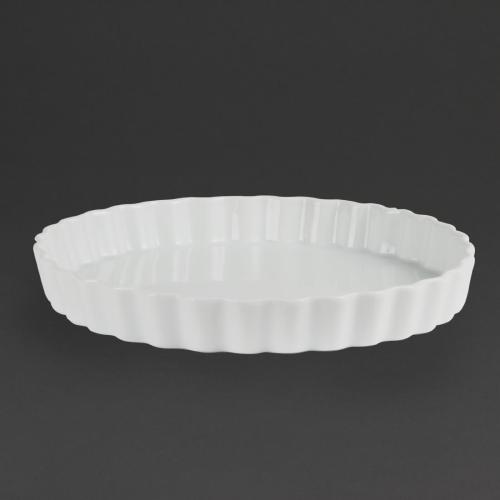 Olympia Whiteware Flan Dish - 38x265x265mm (Box 6)
