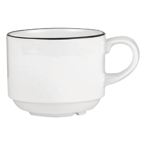 Alchemy Mono Stacking Tea Cup - 7 1/2oz (Box 24) (Direct)