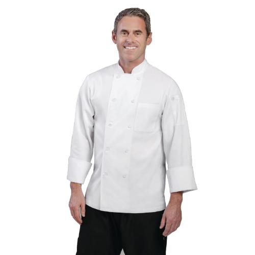 Chef Works Le Mans Chefs Jacket Long Sleeve Polycotton(WCCW) - Size 3XL(Direct)