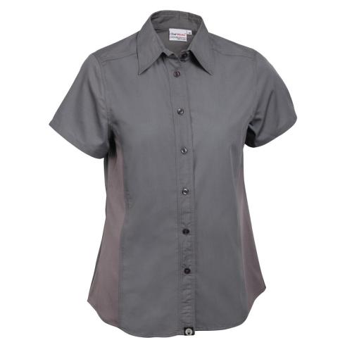 Chef Works Ladies Grey Cool Vent Chef Shirt Polycotton - Size XL (Direct)