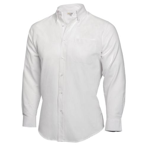 Chef Works Oxford Button Down Collar Shirt White - Size L (Direct)
