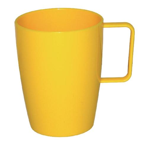 Olympia Kristallon PP Handled Beaker Yellow - 284ml 9 3/5fl oz (Box 12)