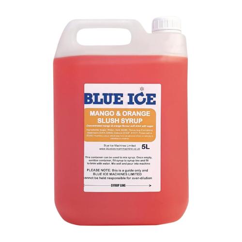 Blue Ice Slush Mix Mango & Orange Flavour - 5Ltr (Pack 8) (Direct)
