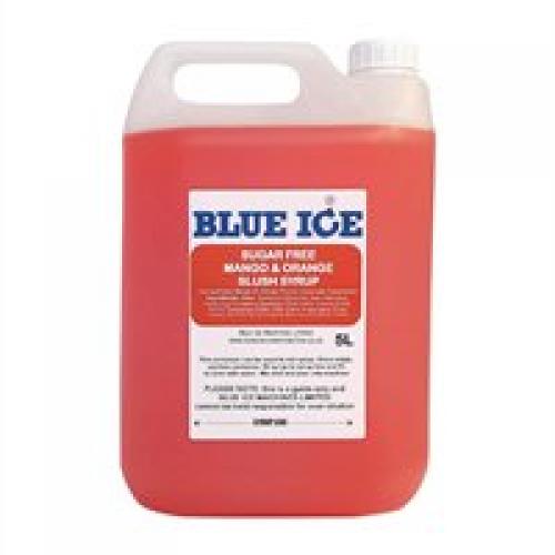 Blue Ice Slush Mix Mango & Orange Flavour - Sugar Free - 5Ltr (Pack 8) (Direct)