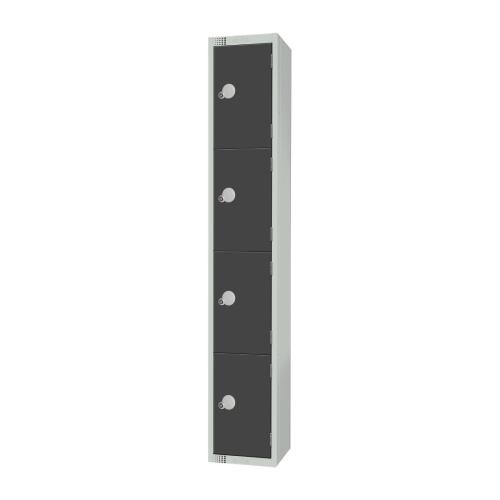 Elite Four Door Camlock Locker Graphite Grey
