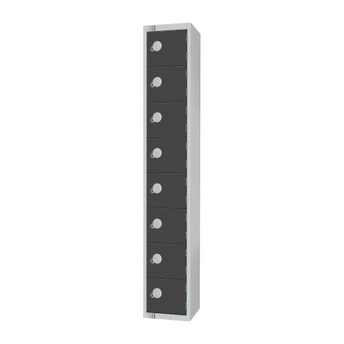 Elite Eight Door Camlock Locker Graphite Grey