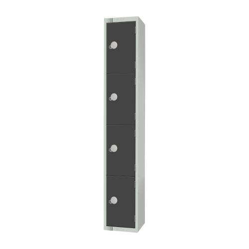 Elite Four Door Camlock Locker Graphite Grey