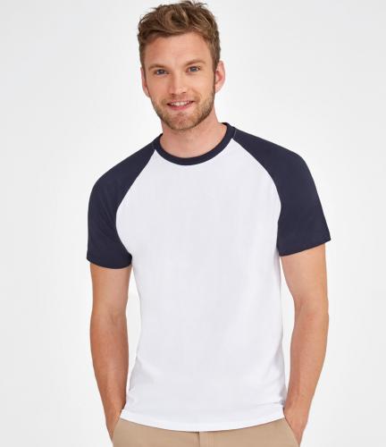 SOL'S Funky Contrast Baseball T-Shirt