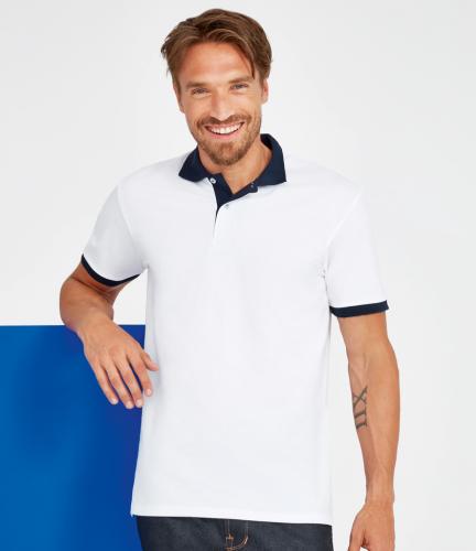 SOL'S Prince Contrast Cotton Piqué Polo Shirt