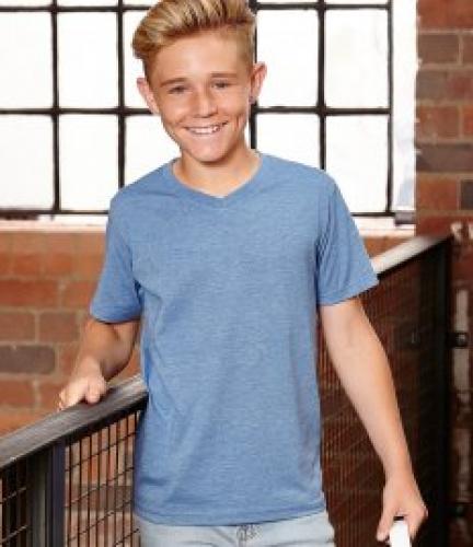 Russell Kids V Neck HD T-Shirt