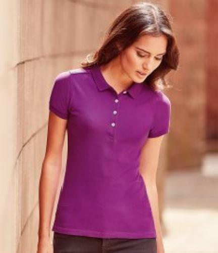 Russell Ladies Stretch Piqué Polo Shirt