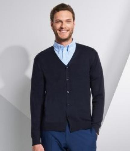 SOL'S Golden Cotton Acrylic V Neck Cardigan