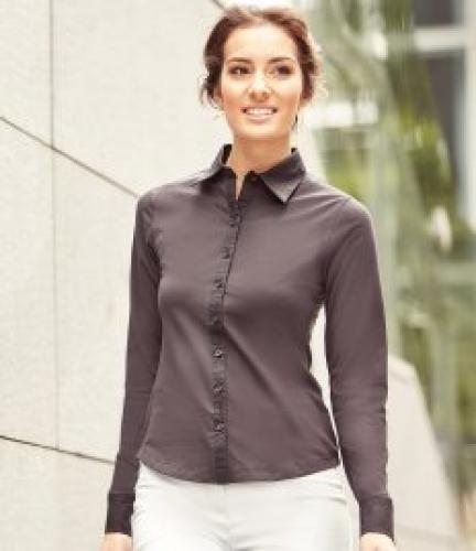 Russell Collection Ladies Long Sleeve Stretch Top