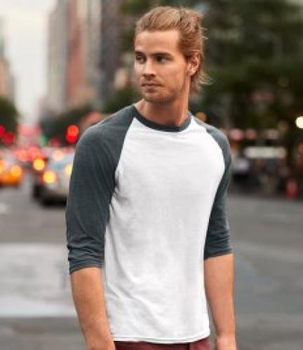 Anvil Tri-Blend 3/4 Sleeve Raglan T-Shirt