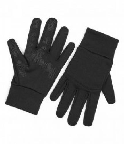 B/field Softshell Sports Tech Gloves - Black - L/XL