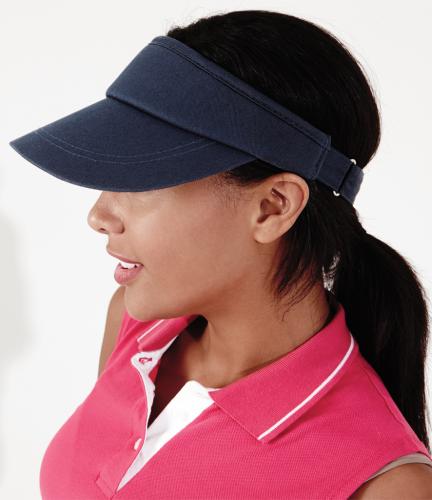 Beechfield Sports Sun Visor - Black - ONE