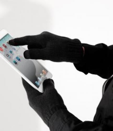 Beechfield Touchscreen Smart Gloves - Black - L/XL