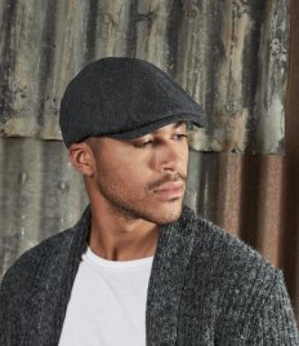 Beechfield Melton Wool Ivy Cap - Charcoal marl - ONE