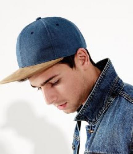 B/field Suede Peak Snapback - Denim - ONE