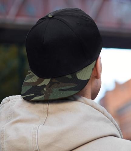 B/field Camo Snapback Cap - Black/mid. camo - ONE