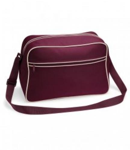 BagBase Retro Shoulder Bag - Blk/cl. red - ONE