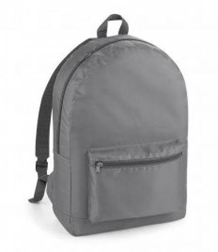 BagBase Packaway Backpack - Black/black - ONE