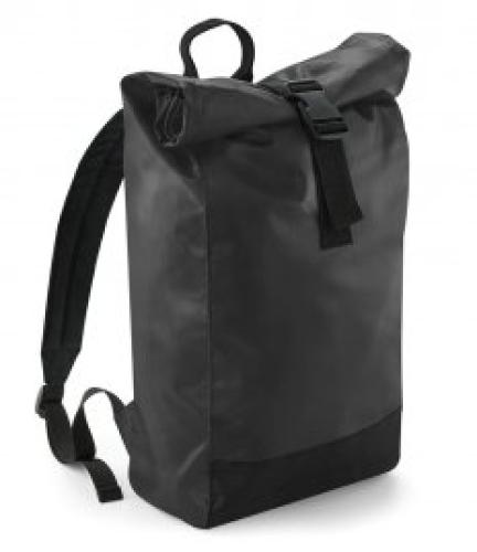 BagBase Tarp Roll Top Backpack - Black - ONE